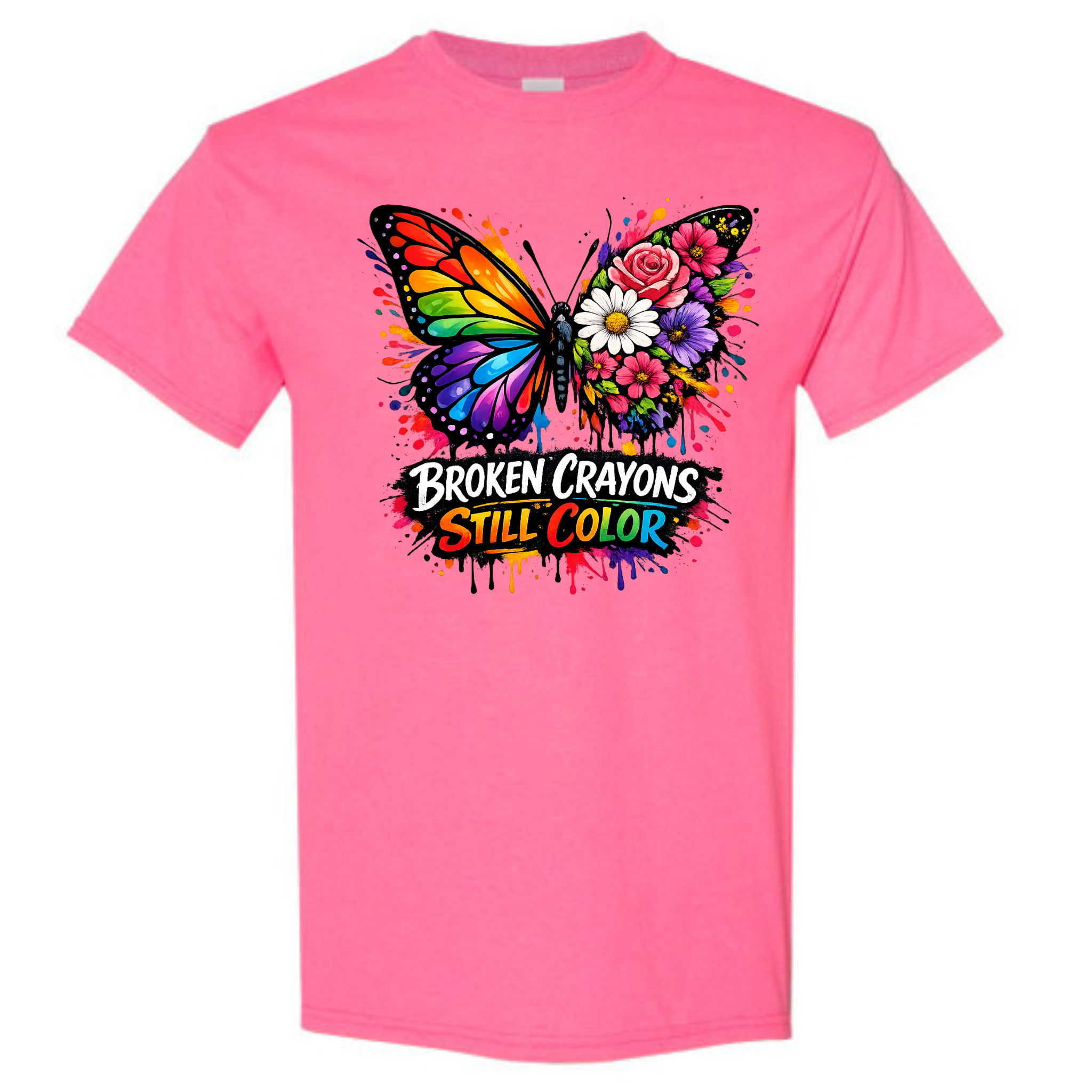 Neon Colors Mental health T-shirts