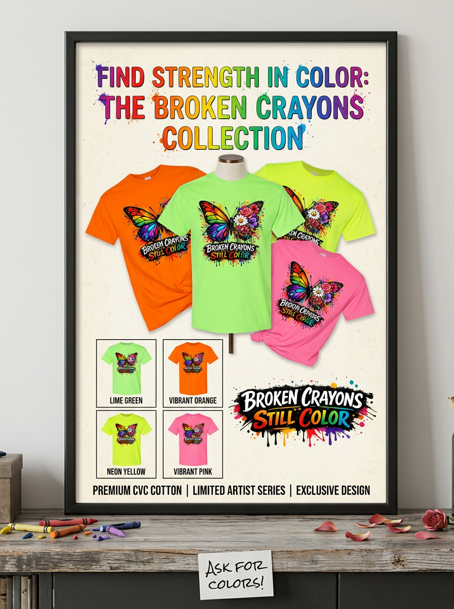 Neon Colors Mental health T-shirts