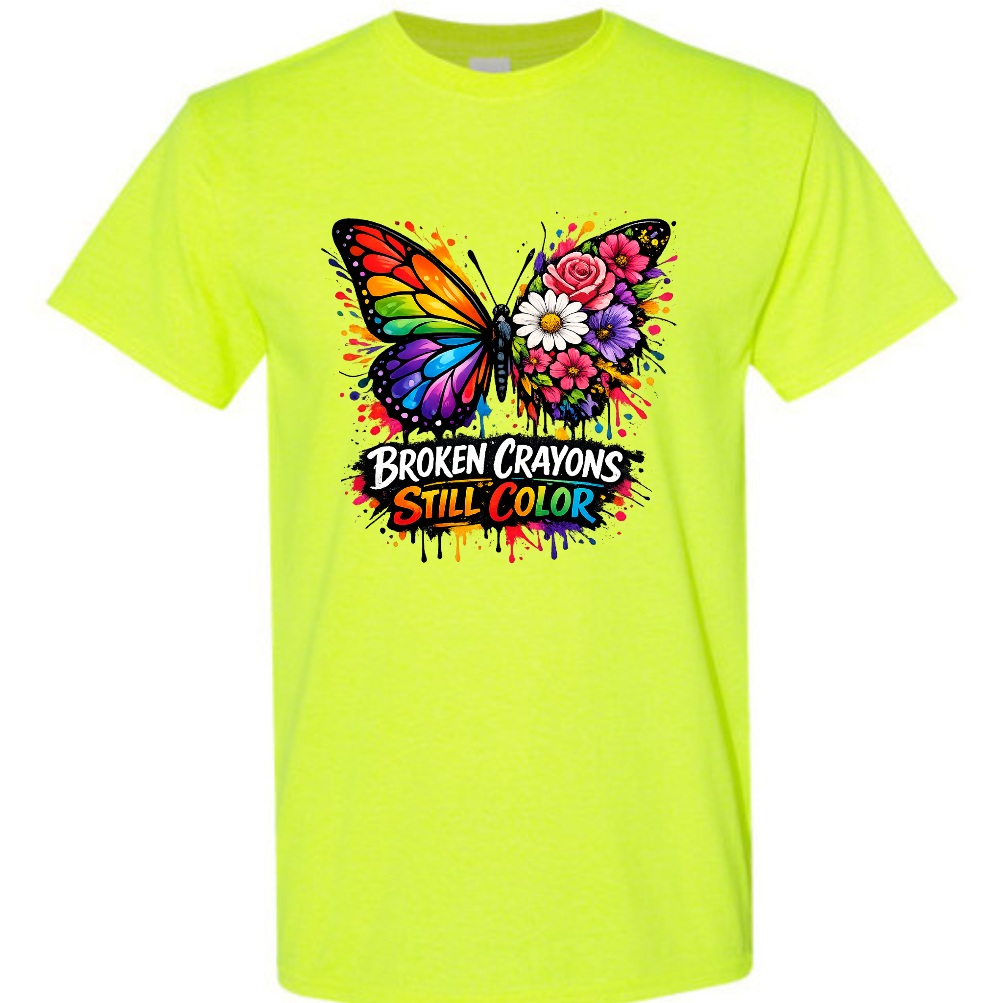 Neon Colors Mental health T-shirts