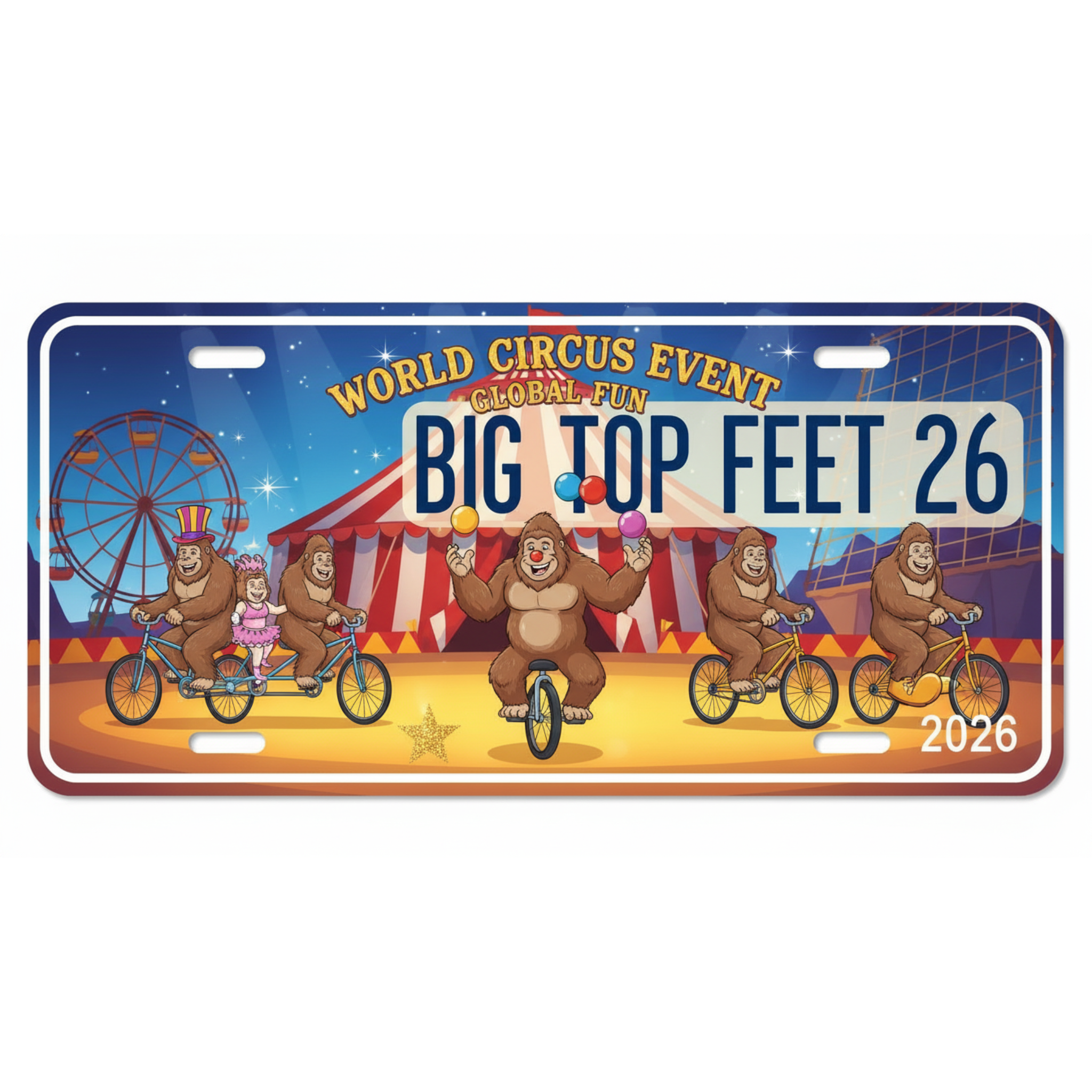 Kids Sasquatch License Plates 7x4 inch