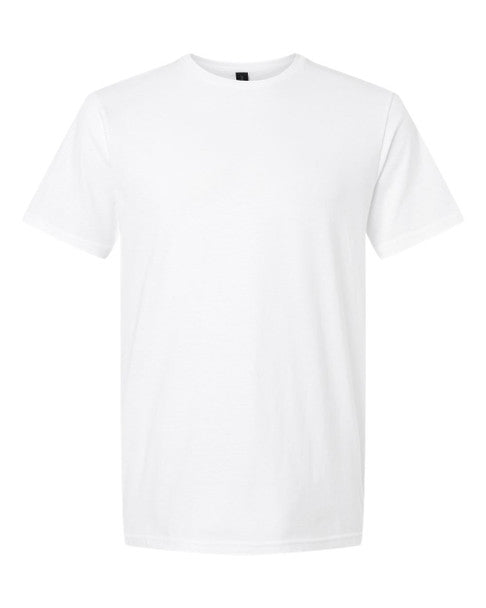Plain white t-shirt on a white background